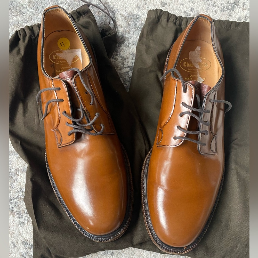 CHURCH’S Shannon Polished Binder Derby - Sandalwood